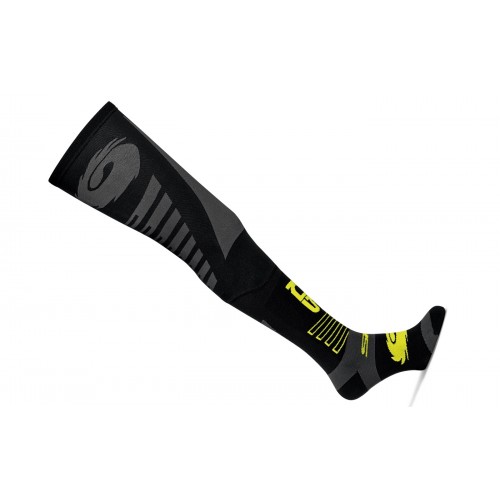 Sidi EXTRA LONG OFF ROAD Socks 320 Black/Fluo Yellow