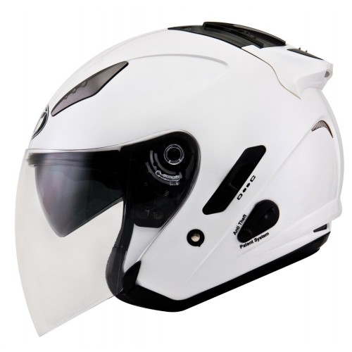 KYT Helmet HELLCAT Plain Pearl White