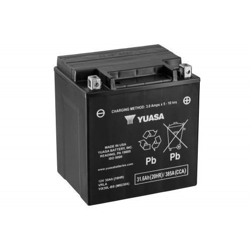 Battery Yuasa YIX30L-BS + Electrolyte
