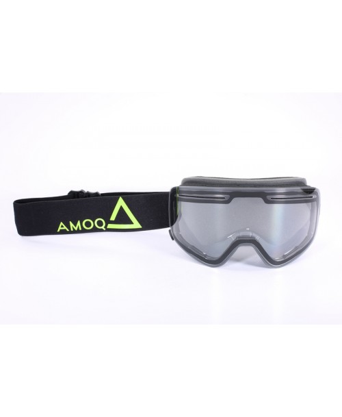 AMOQ MX Goggle Vision Magnetic Black/HiVis - Clear