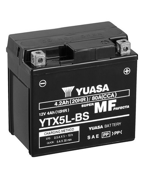 Battery Yuasa YTX5L-BS + Electrolyte