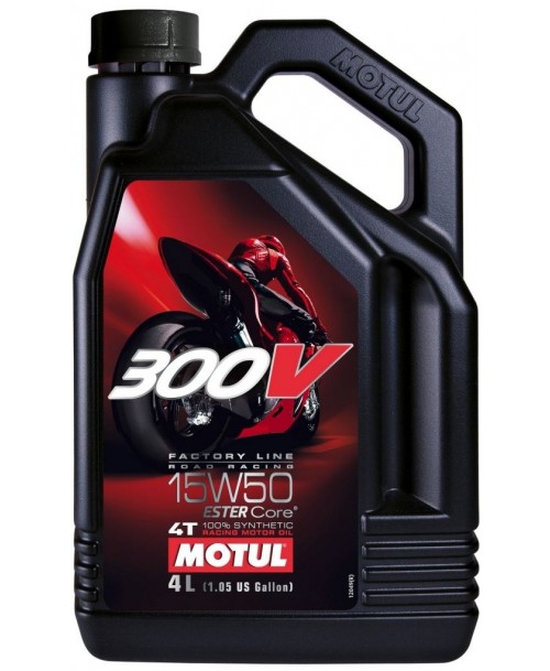 Motul Motor Oil 300V 4T Factory Line 15W50 4L